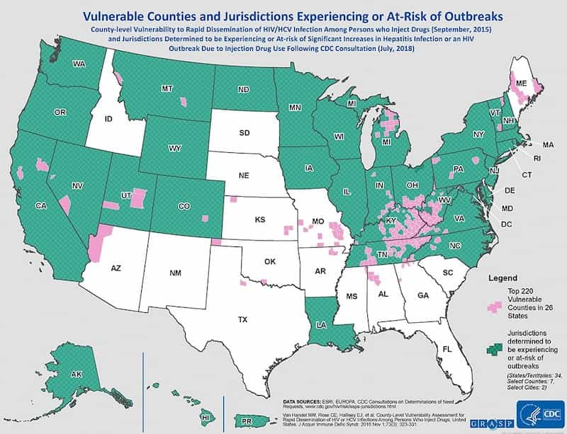 Vulnerable counties